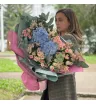 Букет с гортензией «Вечное сияние»