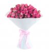 Букет розовых роз «Красота бриллиантов»