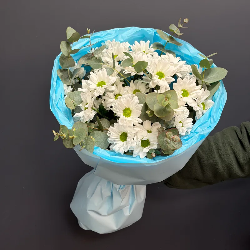 Букет хризантем &laquo;Веселая компания&raquo;