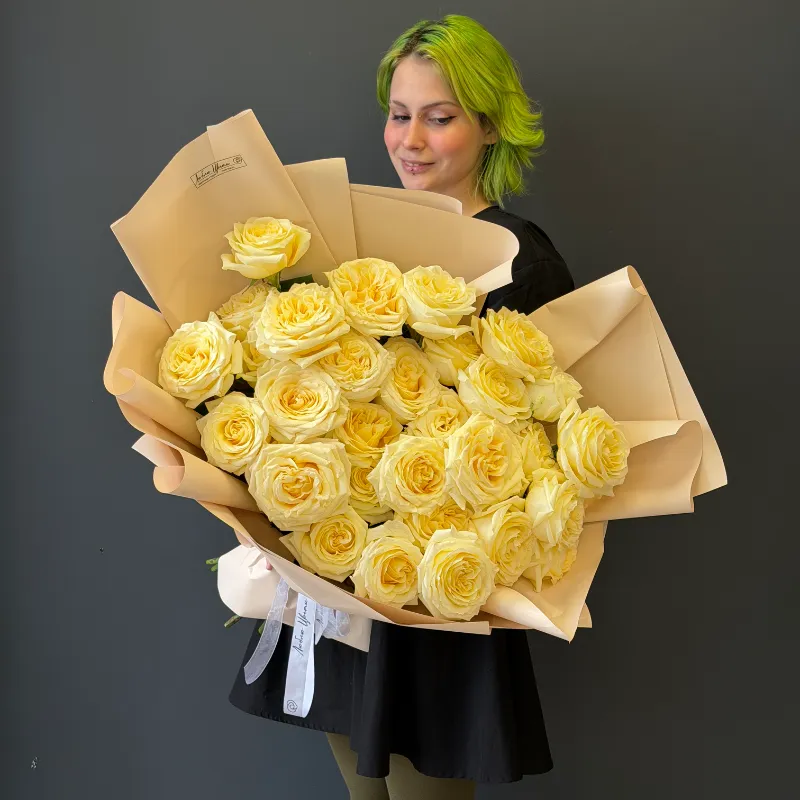 Букет пионовидных роз &laquo;Магия природы&raquo;