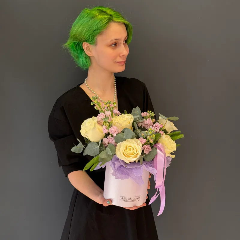 Цветы в коробке &laquo;Приятная тишина&raquo; 1