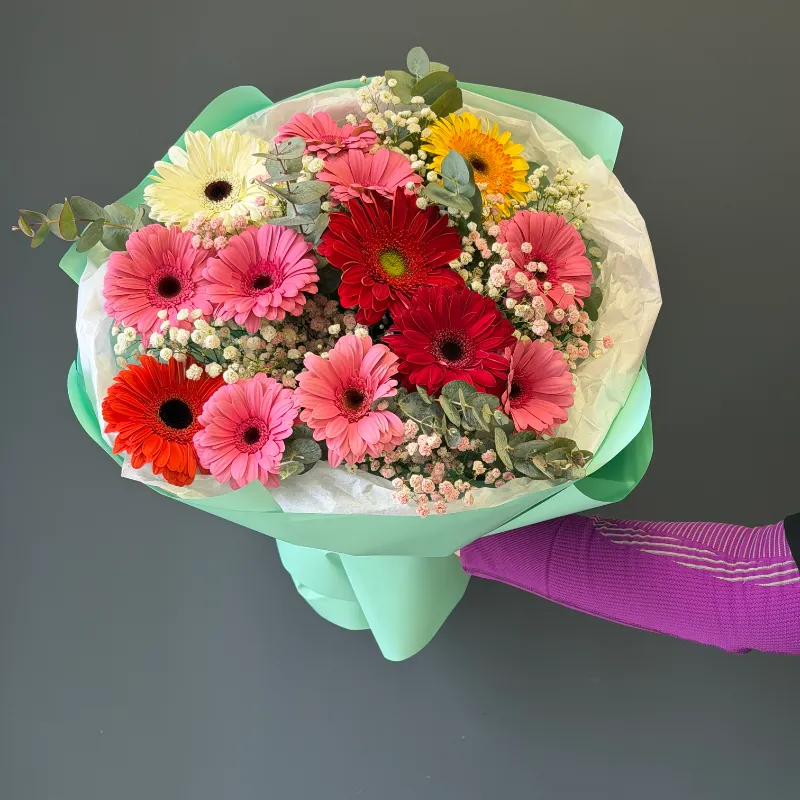 Букет гербер &laquo;Счастливый поцелуй&raquo;