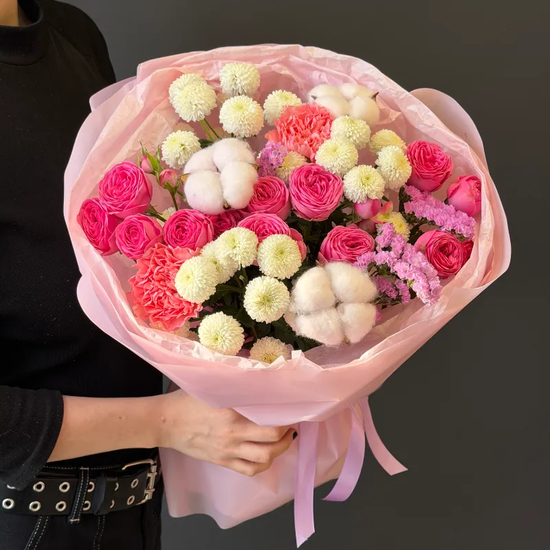 Сборный букет &laquo;Рассвет в Милане&raquo;